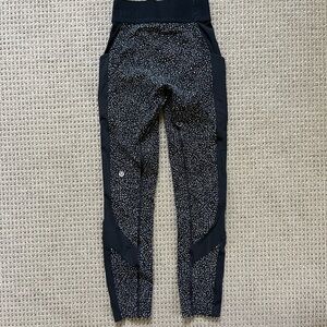 Lululemon Black and White Speckled Leggings